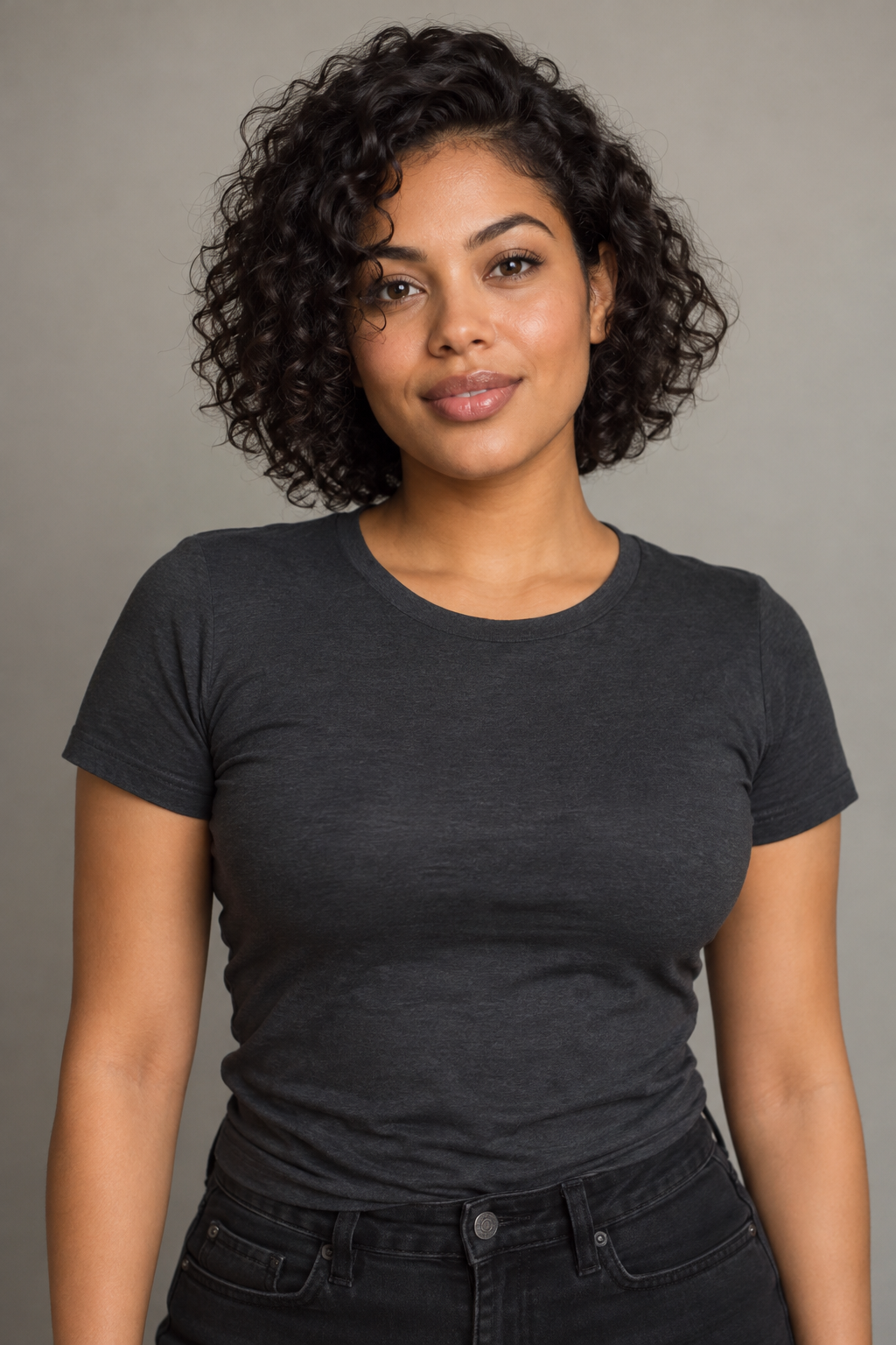 AI-generated adult woman input portrait
